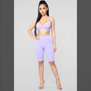 Blowing Kisses Lounge Set - Purple